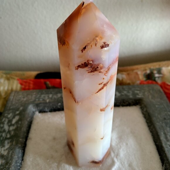 Brand New Large Carnelian Crystal Tower Wand - Picture 3 of 4